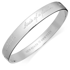 Kate Spade Bridesmaid Engraved Idiom Bangle